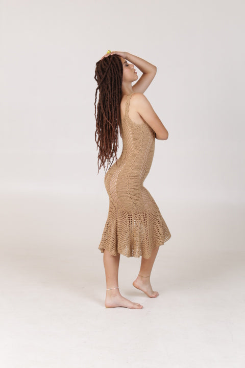 Nude Knit Cover Up