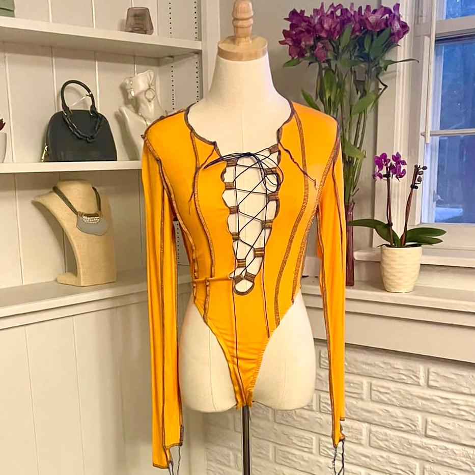 Electra Orange Bodysuit