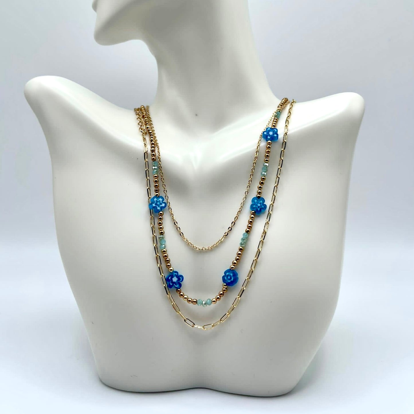 Blue Spring Necklace