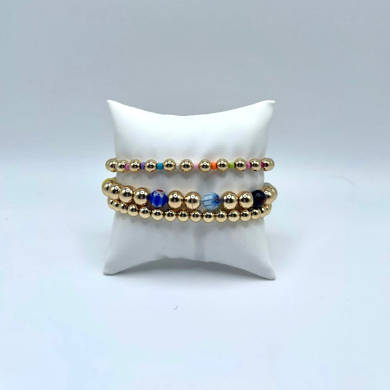 Golden Beaded Bracelet