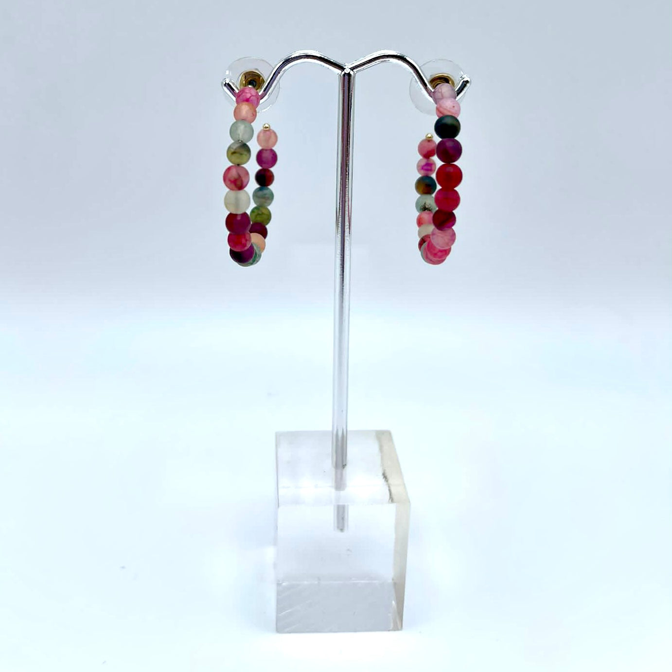 Beaded Hoops